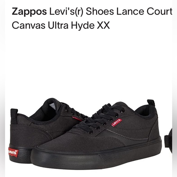 Levi's Sneakers - Lance Court Canvas Ultra Hyde XX - size 10.5 - Picture 1 of 7